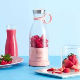 Portable Electric Fruit Juicer USB Rechargeable Mini Bottle Juicing Blender